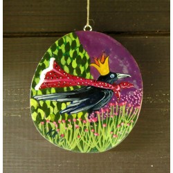 Kura zielononóżka - dekor