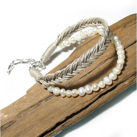 Simple pearl - bransoleta